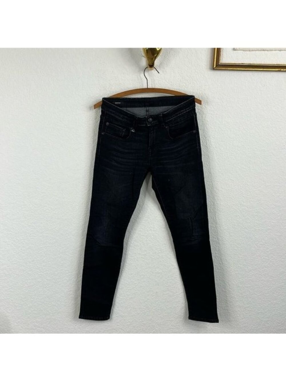 R13 Boy Skinny Jeans Dark Moon Wash